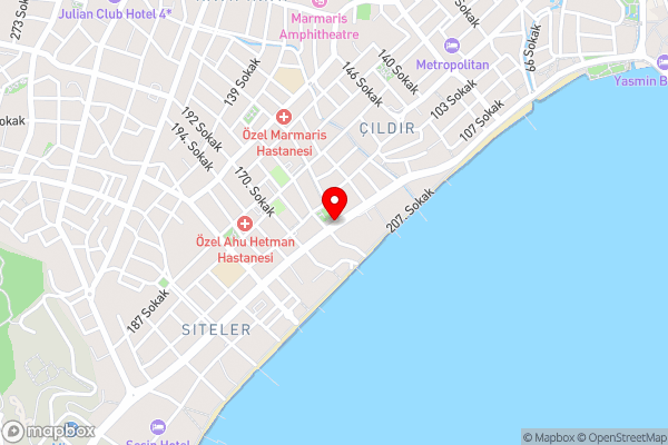Defne & Zevkim Hotel - Hotel Location Map