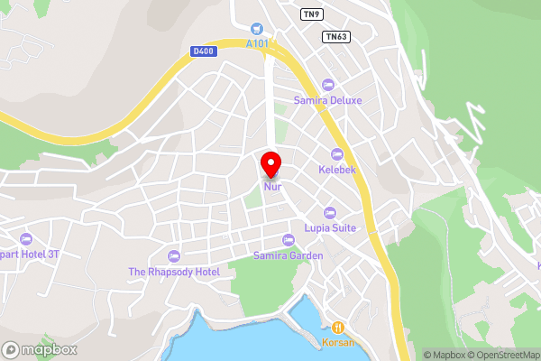 Dejavu Apart Kalkan - Hotel Location Map