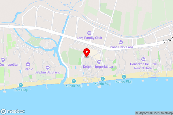 Delphin Diva Premiere - Hotel Location Map