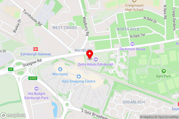 Delta Hotels by Marriott Edinburgh - Hotel Location Map