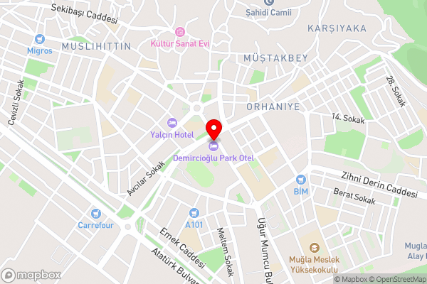 Demircioğlu Park Hotel - Hotel Location Map