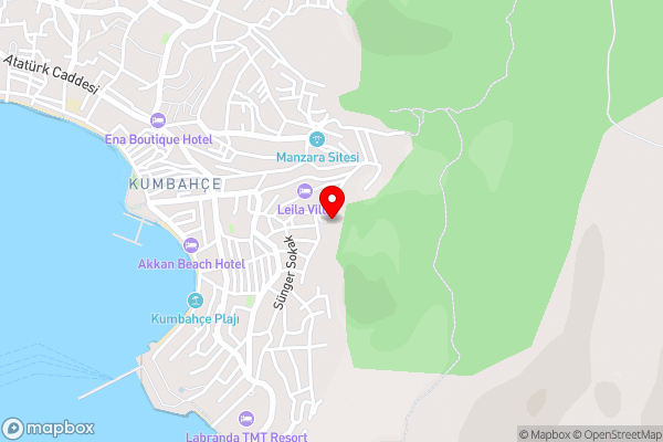 Deniz manzarali tas villa - Hotel Location Map