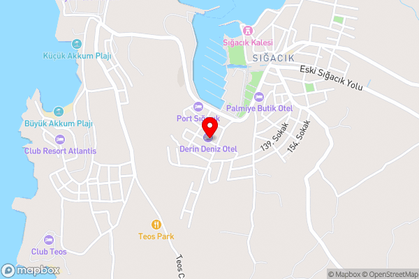 deniz otel - Hotel Location Map