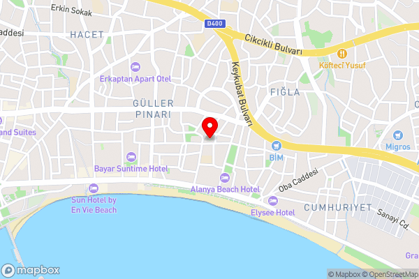 Denize 100 mt 2+1 merkezde daire - Hotel Location Map