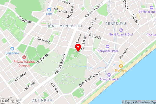 Denize yakın, ferah daire - Hotel Location Map