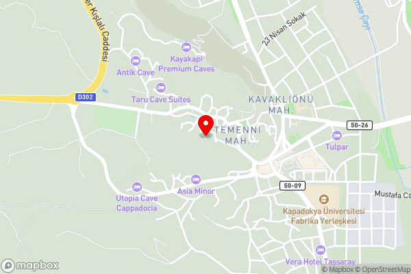 Dere Suites Cappadocia - Hotel Location Map