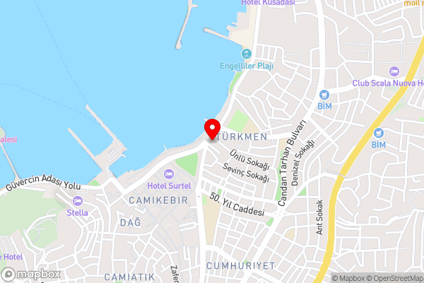 Derici Hotel - Hotel Location Map