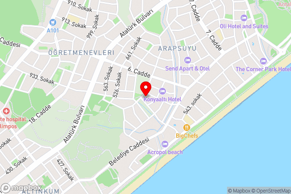 Diker Port Residence - Hotel Location Map