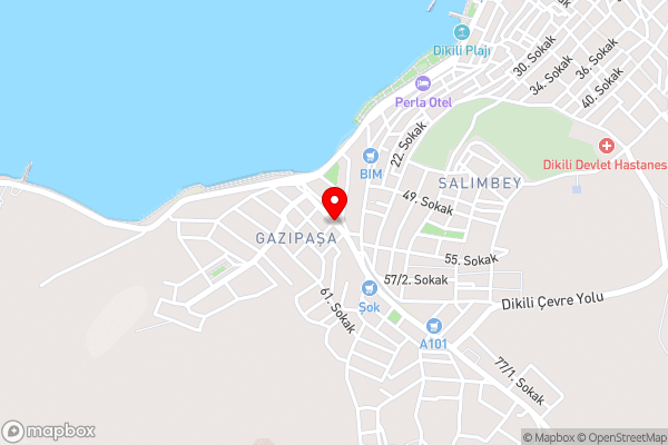 dikili tatil evi - Hotel Location Map