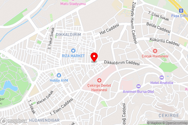 Dikkaldırım Yapıtek Plus - Hotel Location Map