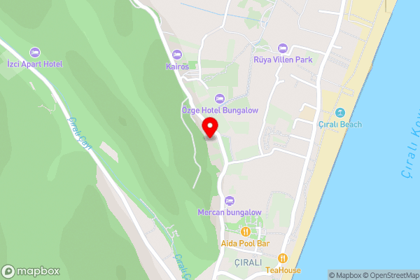 Dilek Holiday House Cirali Kemer Antalya - Hotel Location Map