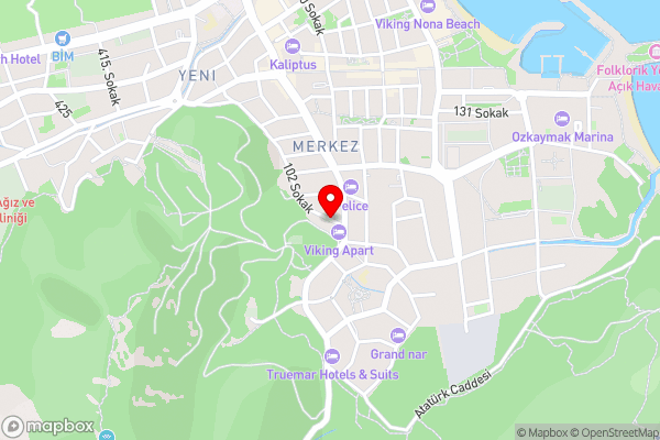 Doc's Hotel Kemer - Hotel Location Map