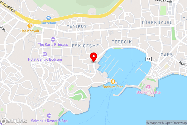 DoubleTree by Hilton Bodrum Marina Vista - Hotel Location Map