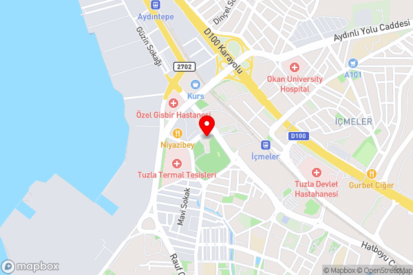 DoubleTree by Hilton Hotel Istanbul - Tuzla - Hotel Location Map