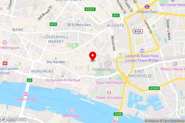 DoubleTree by Hilton Hotel London - Tower of London - Hotel Location Map