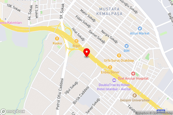 DoubleTree by Hilton Istanbul-Avcilar - Hotel Location Map