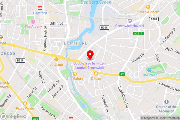 Doubletree By Hilton London - Greenwich - Hotel Location Map