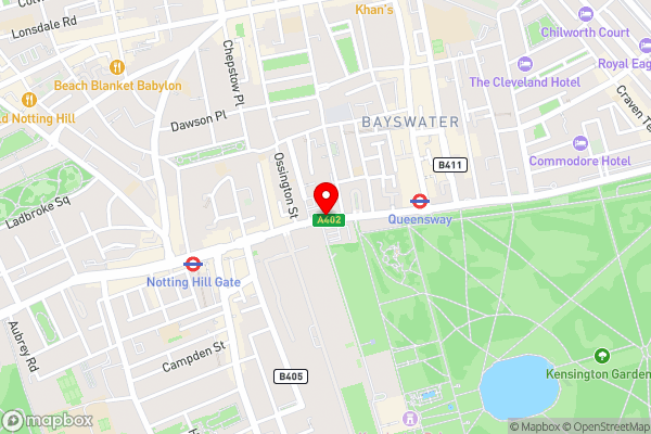 DoubleTree by Hilton London - Hyde Park - Hotel Location Map