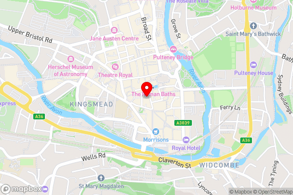 Dream Stays Bath - Beau Street - Hotel Location Map