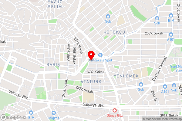 Dublex Flat with Lovely Balcony in Kepez - Hotel Location Map