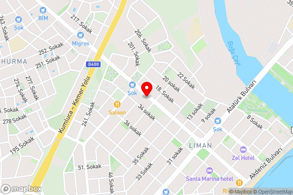 EBD Village - Hotel Location Map