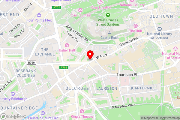 Edinburgh Budget - Multi 5 Bedroom Apartment - Hotel Location Map