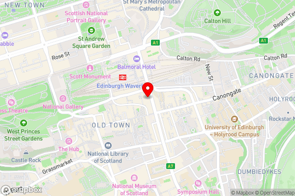 Edinburgh City - North Bridge Luxury Apartment - Hotel Location Map