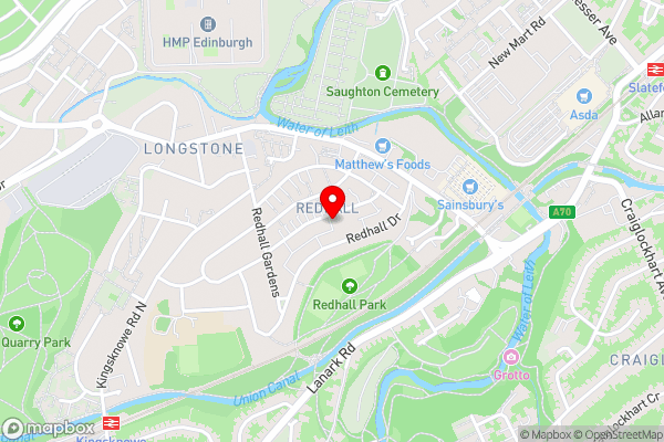 Edinburgh house - Hotel Location Map
