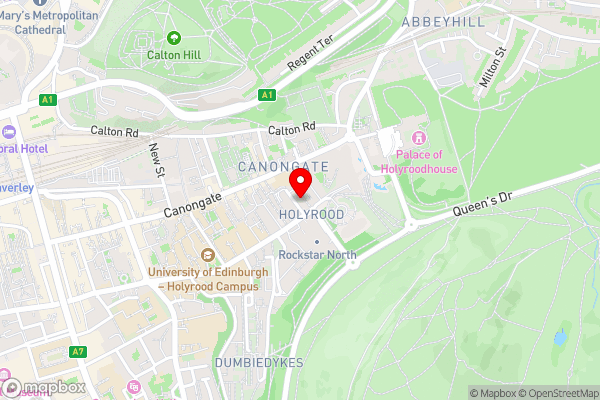 Edinburgh Old Town - Hotel Location Map