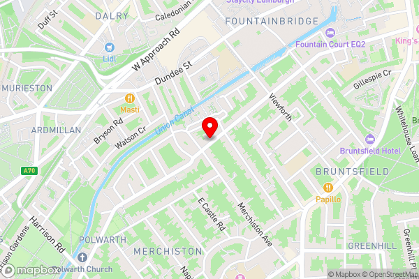 Edinburgh Regency Guest House - Hotel Location Map
