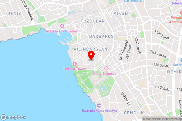 Efsali Hotel Kaleiçi - Hotel Location Map