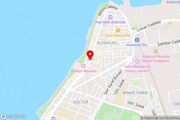 Ege Palas - Hotel Location Map