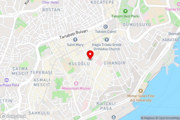 Elegance Aparts Cihangir - Hotel Location Map