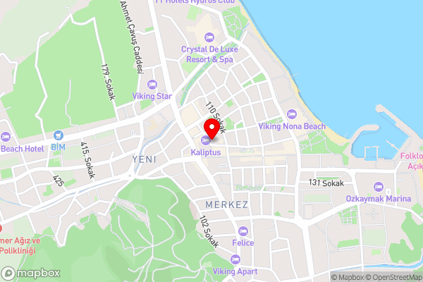 Elegance Hotel Kemer - Hotel Location Map