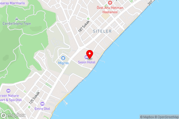 Elegance Hotels International Marmaris - Hotel Location Map