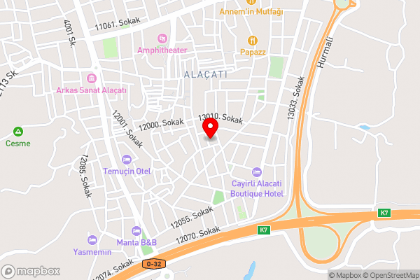 Elin Otel Alaçatı - Hotel Location Map