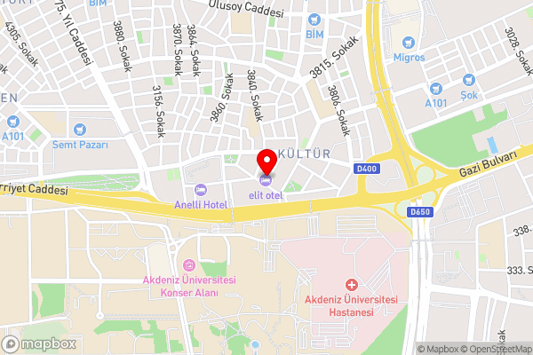 Elit Otel - Hotel Location Map