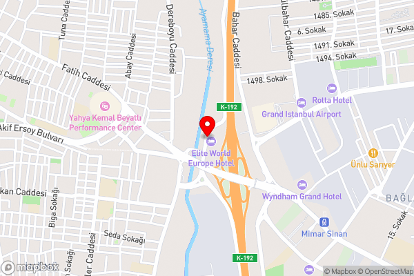 Elite World Grand Istanbul Basın Ekspres Hotel - Hotel Location Map