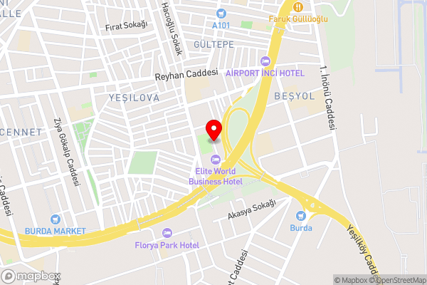 Elite World Istanbul Florya Hotel - Hotel Location Map