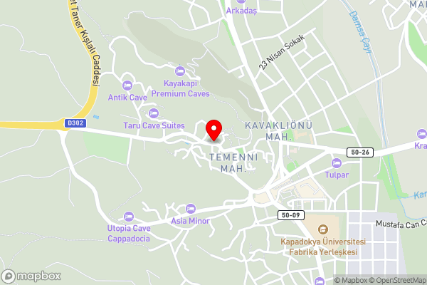 Elysion Cave Suites - Hotel Location Map