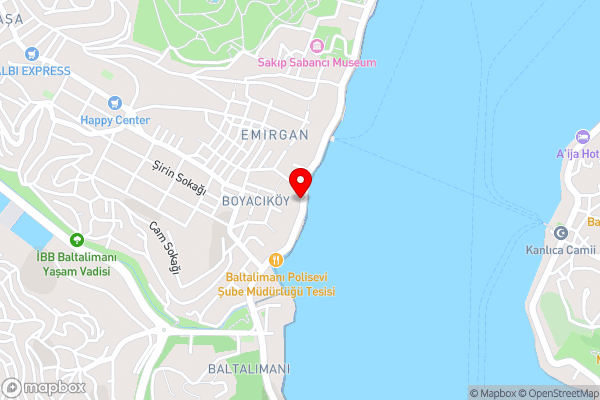 Emirganlı Suites - Hotel Location Map
