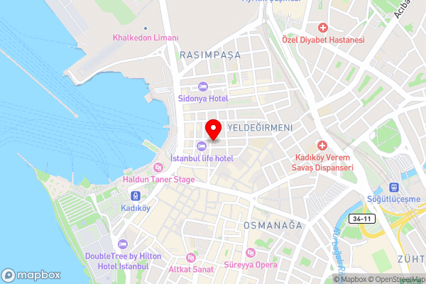 Emirtimes Hotel Kadıköy - Hotel Location Map