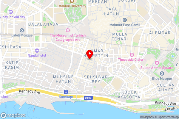 Enderun Hotel Istanbul - Hotel Location Map
