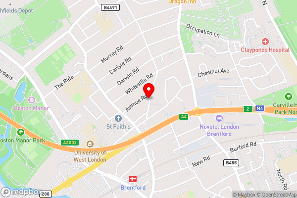 Enfield Road - Hotel Location Map