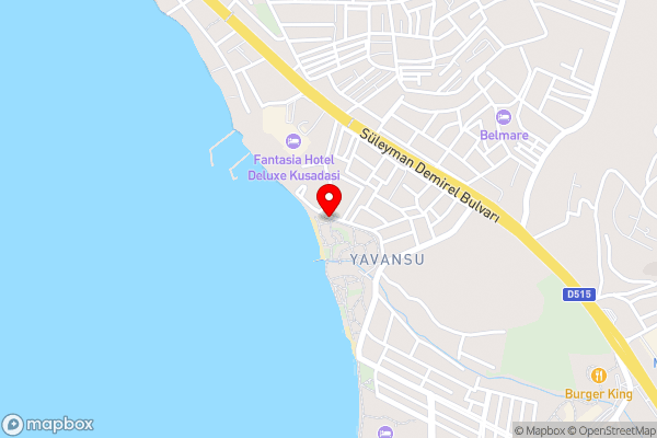 Ephesia Holiday Beach Club - Hotel Location Map