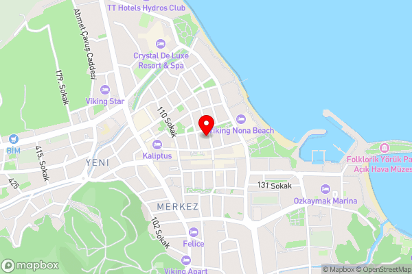 Eramax hotel kemer - Hotel Location Map