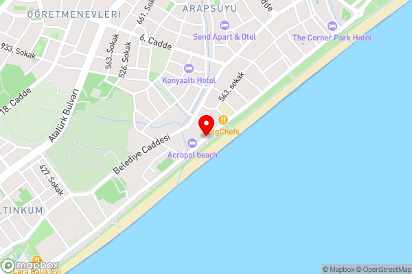 ERDEM HOTEL - Hotel Location Map