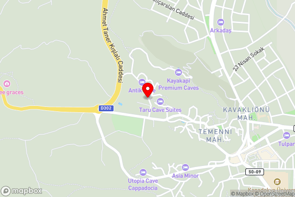 Esbelli Evi Cave Houses - Hotel Location Map