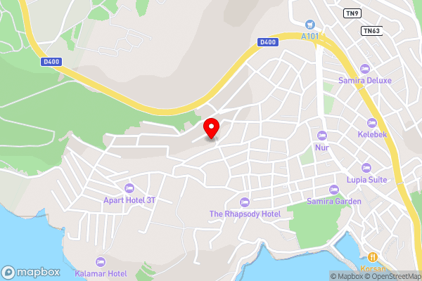 Esma Apartment Full Sea View Kalkan - Hotel Location Map