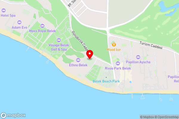 Ethno Belek - Hotel Location Map